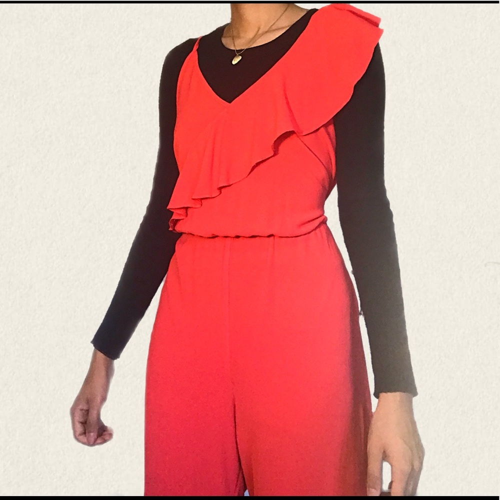 Worn once! Red jumpsuit